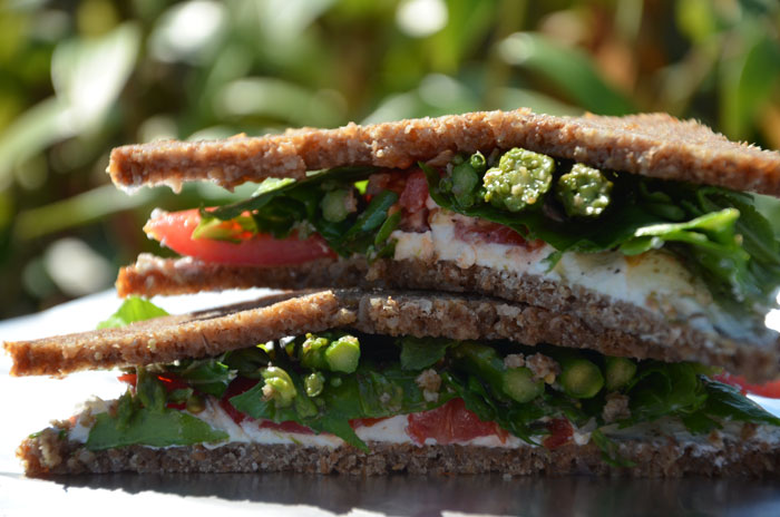 Sandwich-chevre-frais,-menthe,-roquette-tomates-asperges_0090